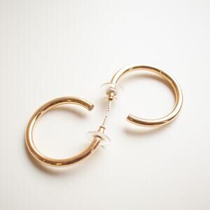 Machete 1" Perfect Gold Hoops